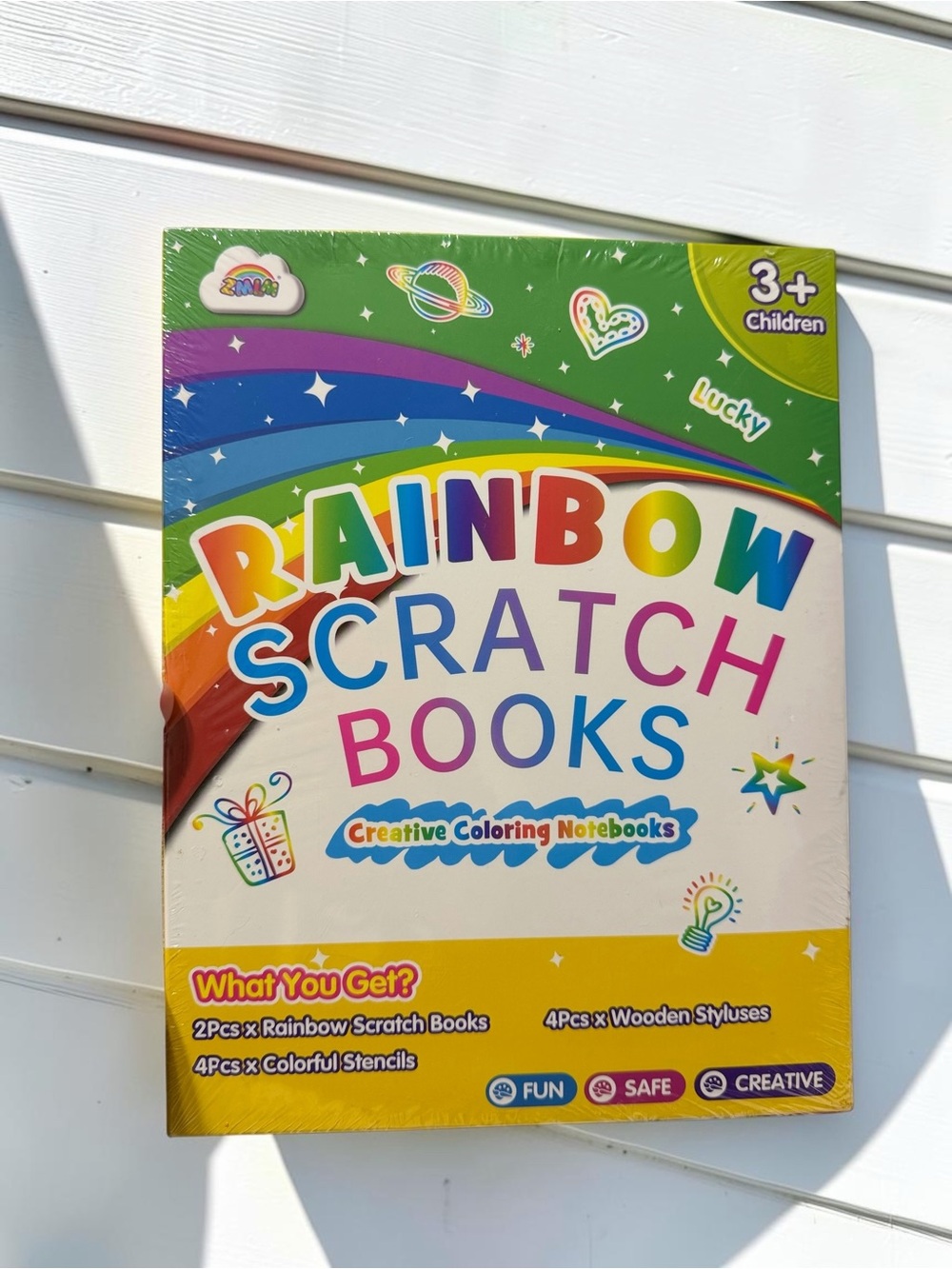 NWT Kids Craft Bundle Bluey Coloring & Rainbow Scratch Books - Picture 7 of 12